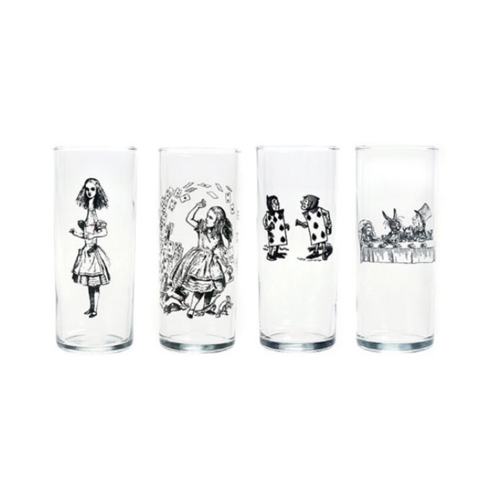 Fish Eddy Alice in Wonderland - drinking glass